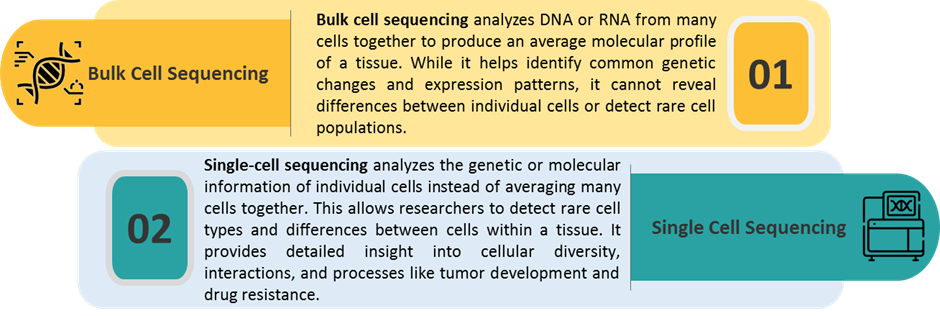 Figure 3. Bulk Cell sequencing and single cell sequencing